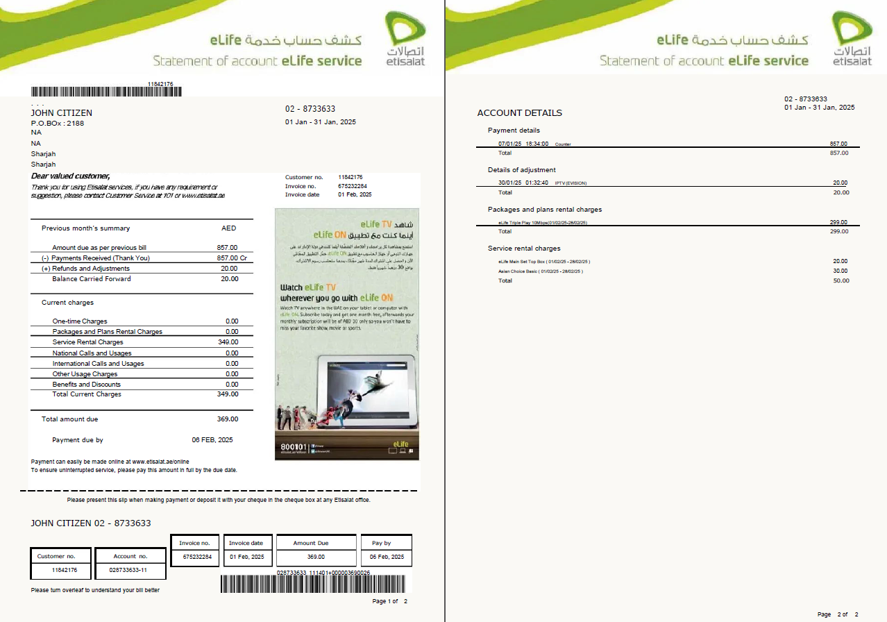  Minol USA business utility bill 